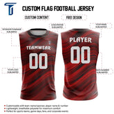 Lava Stream Compression 7V7 Flag football Jersey custom content